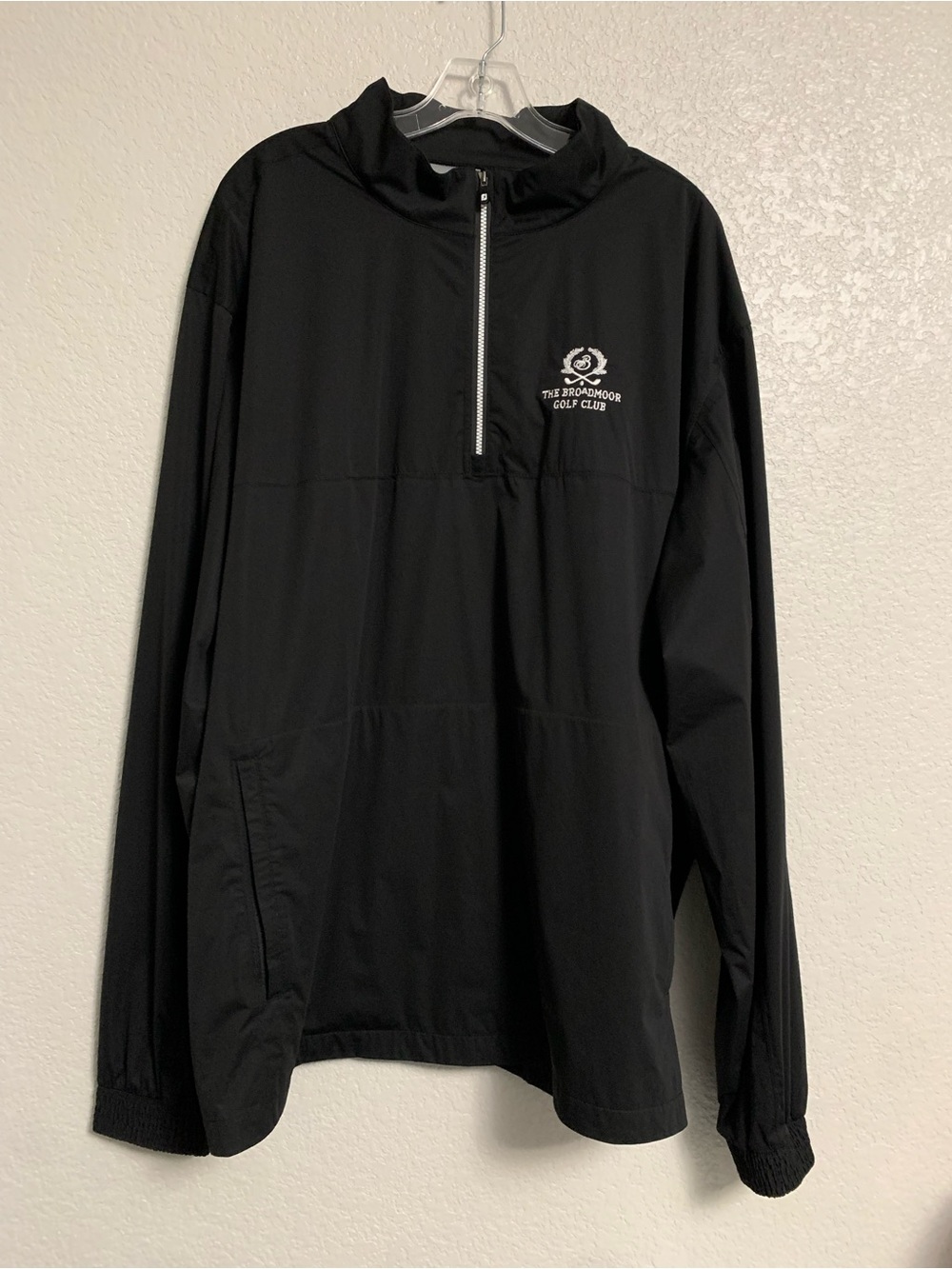 FootJoy Hydroknit Pullover Mens XXL 1/4 Zip Waterproof Lightweight Broadmoor GC